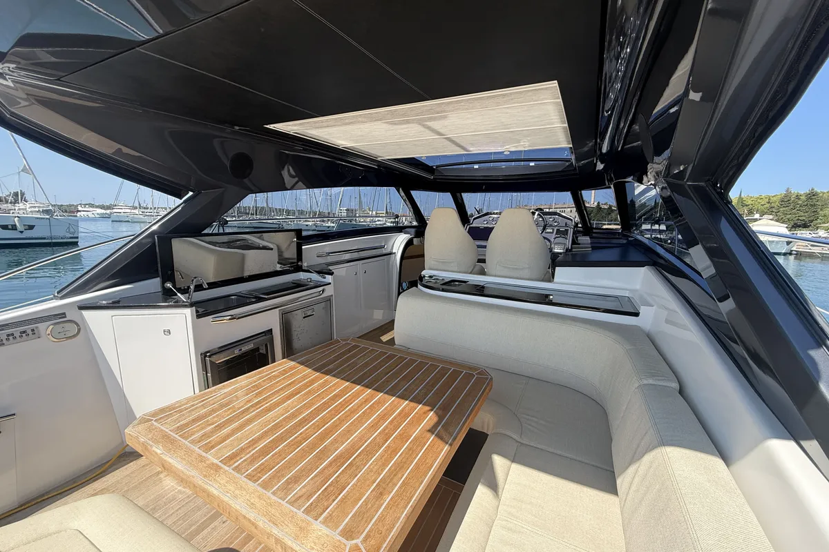 Pinoy, a Focus Power 44 motorboat at Pula, Croatia