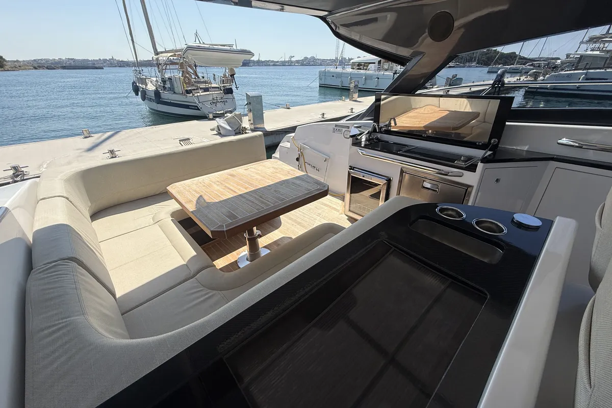 Pinoy, a Focus Power 44 motorboat at Pula, Croatia