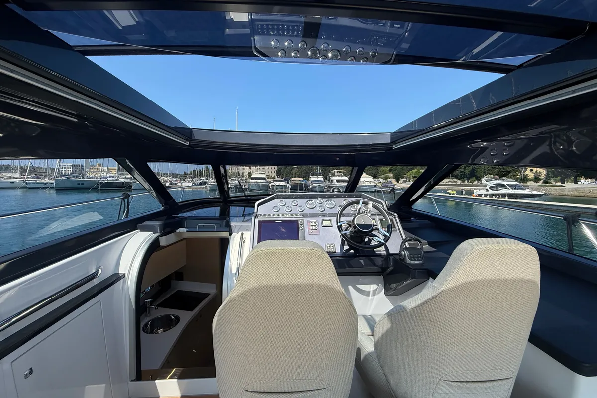 Pinoy, a Focus Power 44 motorboat at Pula, Croatia