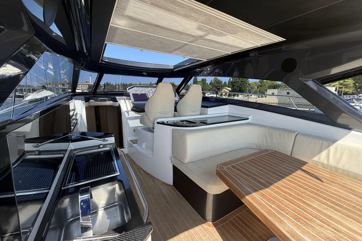 Pinoy, a Focus Power 44 motorboat at Pula, Croatia