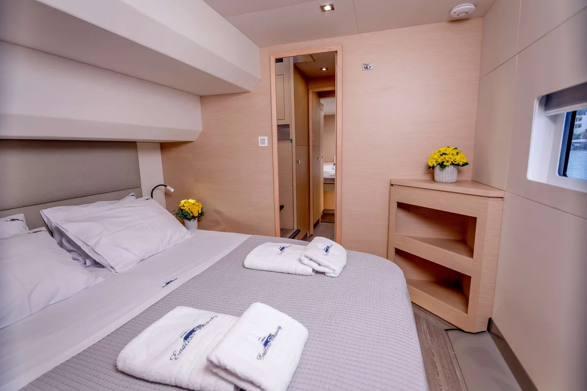 Endless Beauty, a Fountaine Pajot MY44 catamaran at Municipal Unit of Nea Peramos, Greece