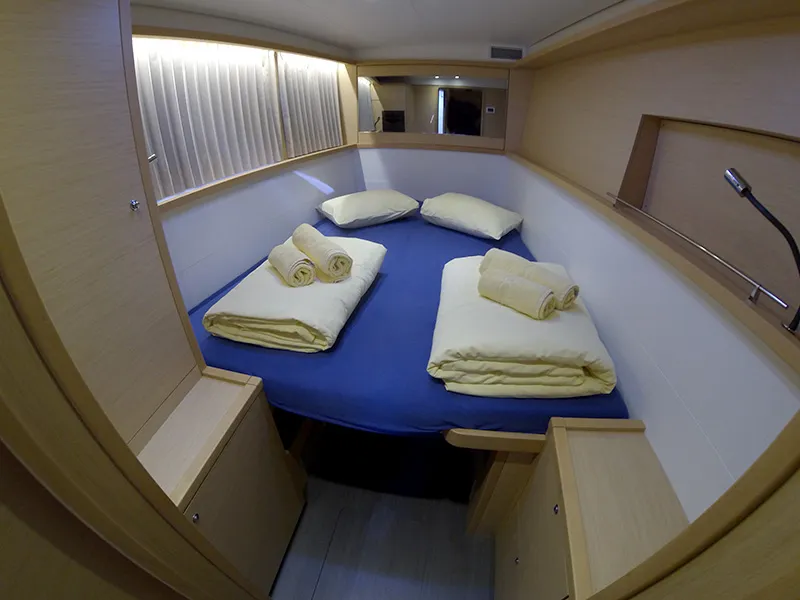 Cabin on Marčelina, a Lagoon 450 catamaran at Grad Šibenik, Croatia