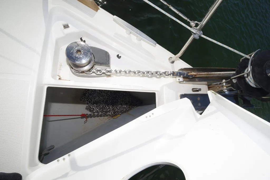 MOIN, a Beneteau Oceanis 38 sailboat at Port de Pollença, Spain
