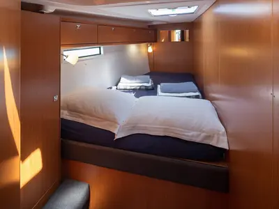 Cabin on Roxane, a Bavaria Cruiser 51 sailboat at Municipal Unit of Lefkada, Greece