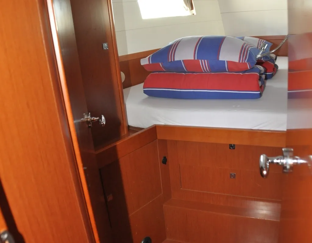 Cabin on Cheeky Lady, a Beneteau Oceanis 48 sailboat at Punat, Croatia