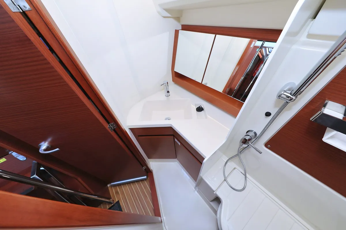 Jolana, a Hanse 388 sailboat at Dubrovnik, Croatia