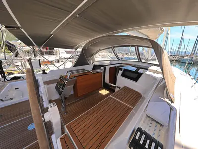 Jolana, a Hanse 388 sailboat at Dubrovnik, Croatia