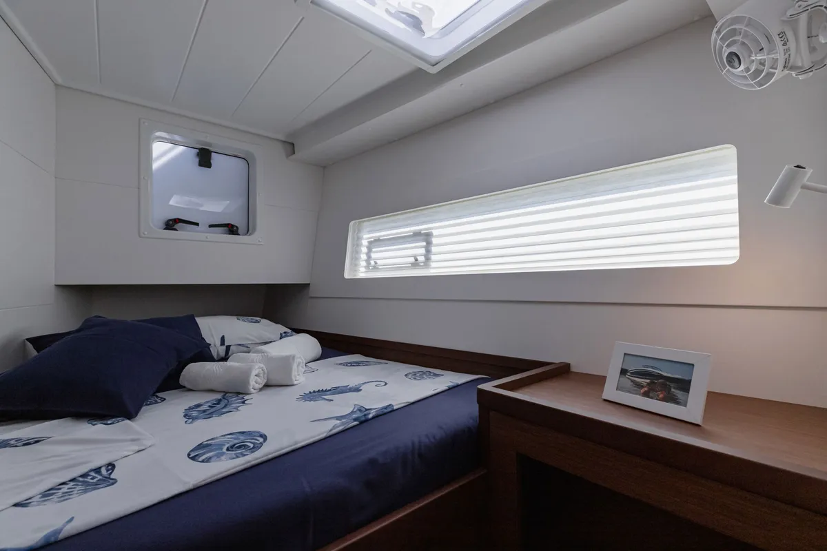 Cabin on Sailor Moon, a Lagoon 40 catamaran at Dubrovnik, Croatia