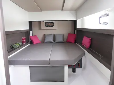 Cabin on Krazadeen, a Nautitech 40 Open - 4 cab. catamaran at Ajaccio, France
