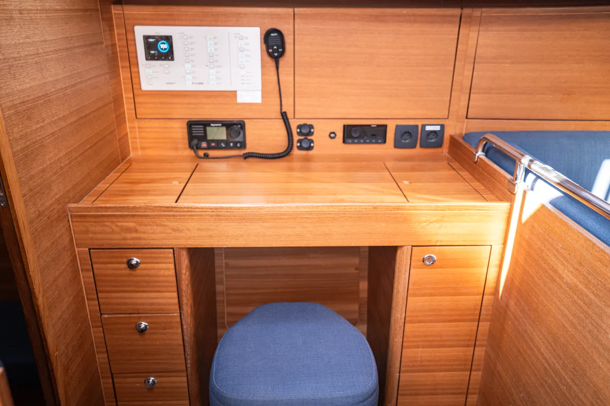 Cabin on Kristi, a Elan Impression 45.1 sailboat at Pirovac, Croatia