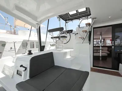 Deck of MASTERPIECE, a Lagoon 42 catamaran at Općina Sukošan, Croatia