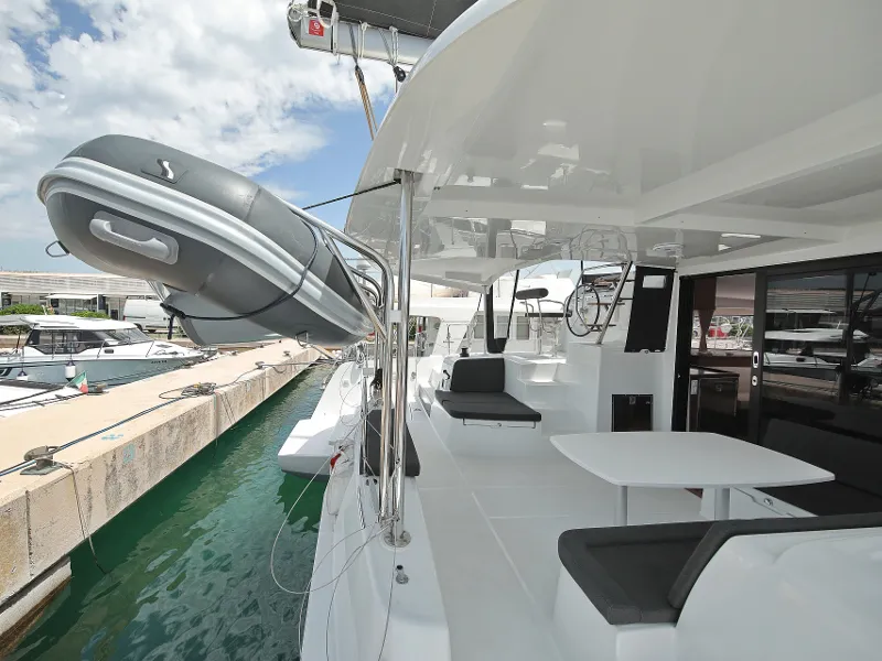 Deck of MASTERPIECE, a Lagoon 42 catamaran at Općina Sukošan, Croatia