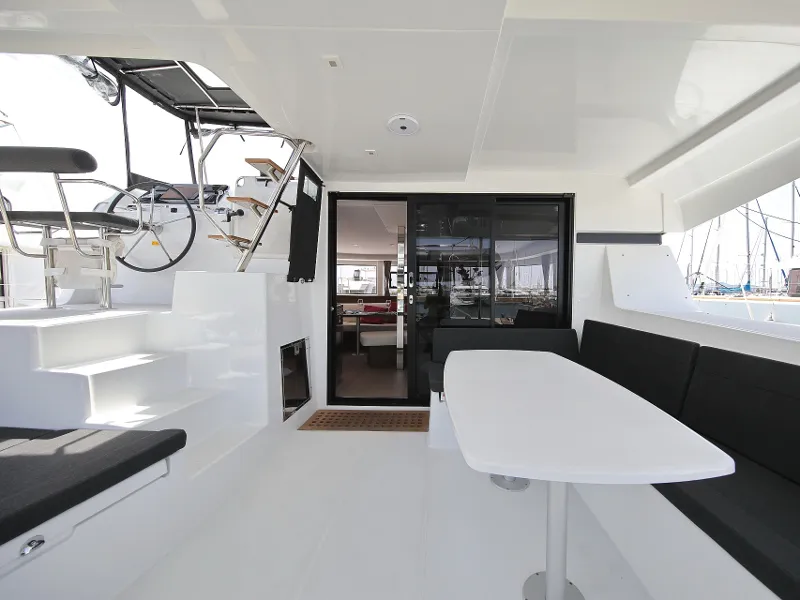 Deck of MASTERPIECE, a Lagoon 42 catamaran at Općina Sukošan, Croatia