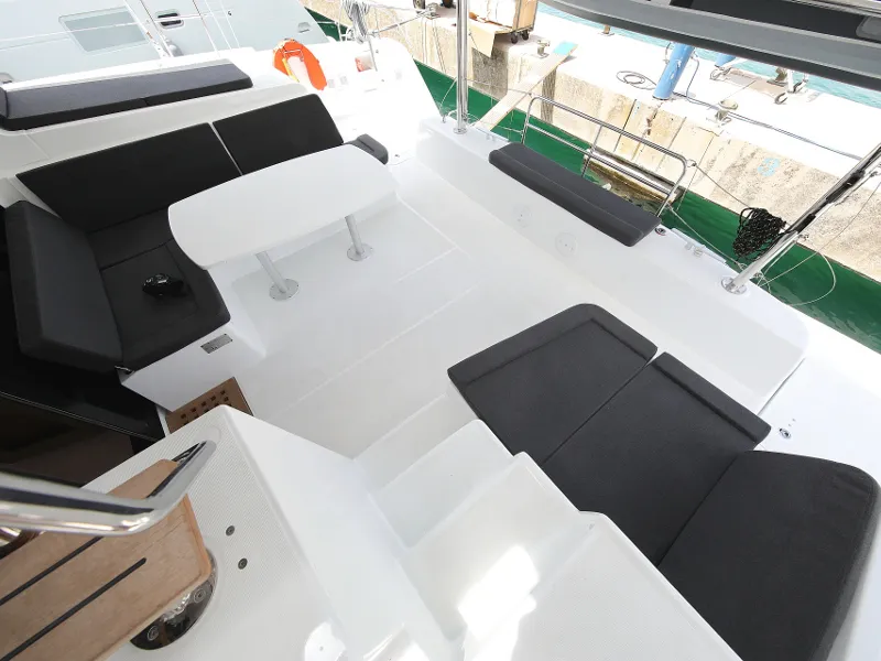 Deck of MASTERPIECE, a Lagoon 42 catamaran at Općina Sukošan, Croatia