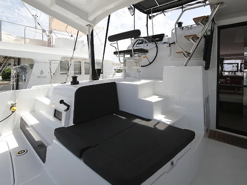 Deck of MASTERPIECE, a Lagoon 42 catamaran at Općina Sukošan, Croatia