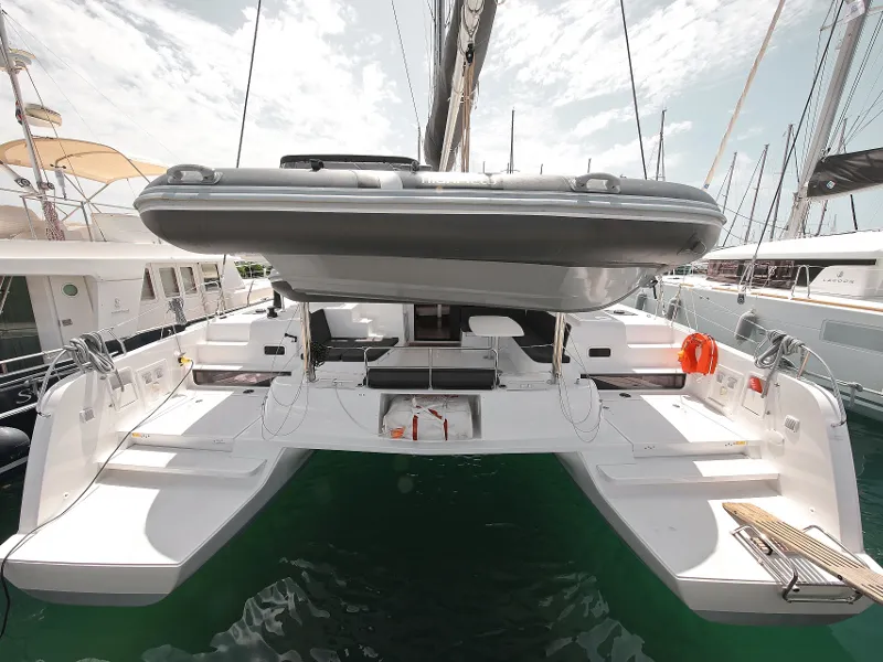 Exterior view of MASTERPIECE, a Lagoon 42 catamaran at Općina Sukošan, Croatia