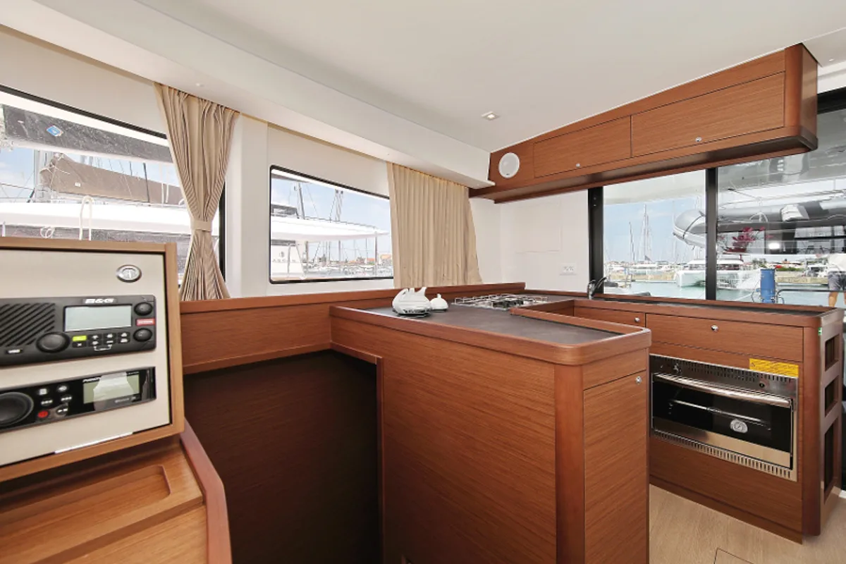 Galley of MASTERPIECE, a Lagoon 42 catamaran at Općina Sukošan, Croatia
