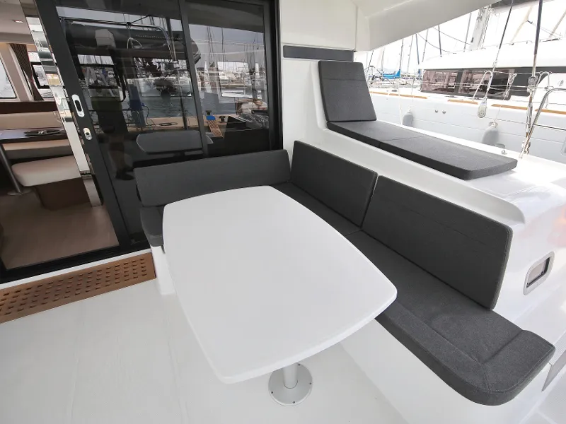 Deck of MASTERPIECE, a Lagoon 42 catamaran at Općina Sukošan, Croatia