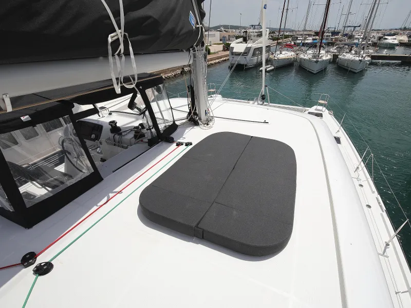 Deck of MASTERPIECE, a Lagoon 42 catamaran at Općina Sukošan, Croatia