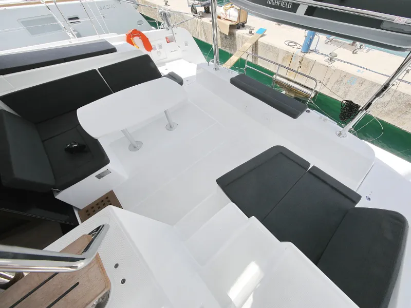 Deck of MASTERPIECE, a Lagoon 42 catamaran at Općina Sukošan, Croatia