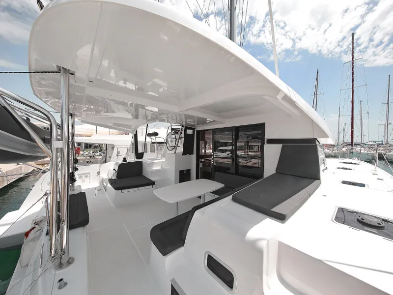 Deck of MASTERPIECE, a Lagoon 42 catamaran at Općina Sukošan, Croatia