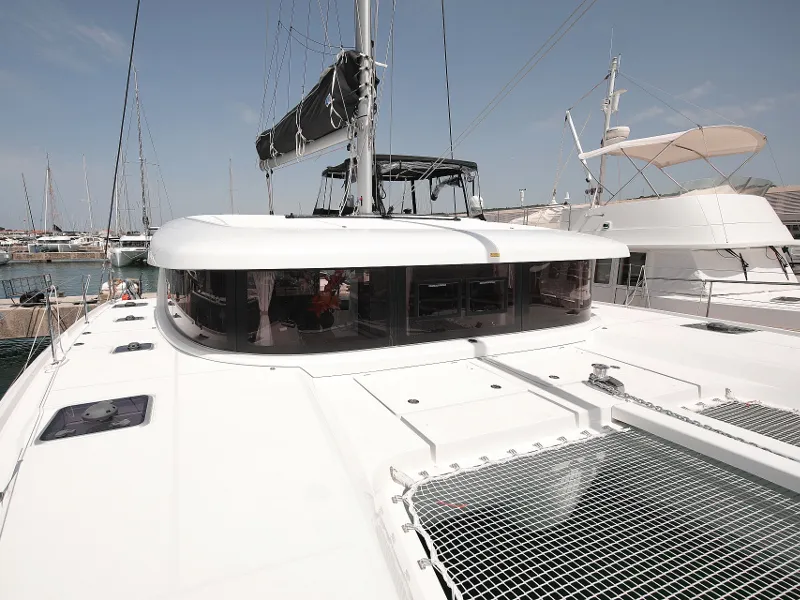 Deck of MASTERPIECE, a Lagoon 42 catamaran at Općina Sukošan, Croatia