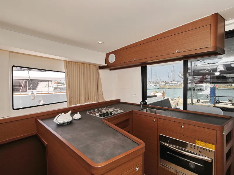 Galley of MASTERPIECE, a Lagoon 42 catamaran at Općina Sukošan, Croatia