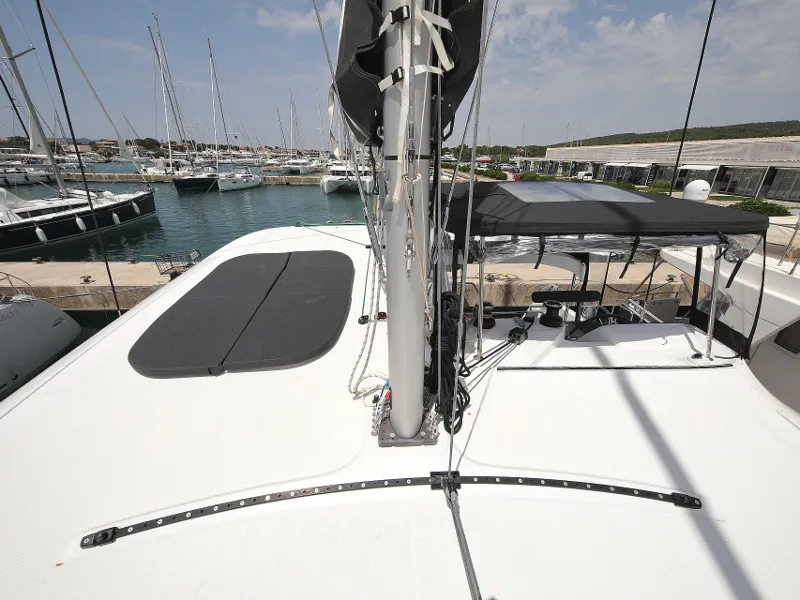 Deck of MASTERPIECE, a Lagoon 42 catamaran at Općina Sukošan, Croatia