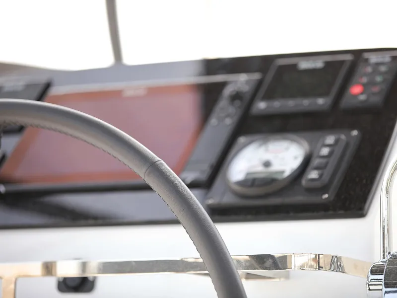 Cockpit of MASTERPIECE, a Lagoon 42 catamaran at Općina Sukošan, Croatia