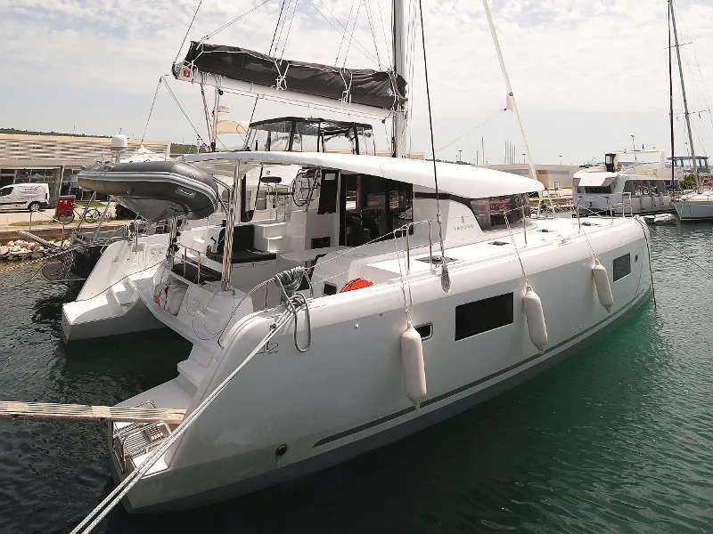 Exterior view of MASTERPIECE, a Lagoon 42 catamaran at Općina Sukošan, Croatia