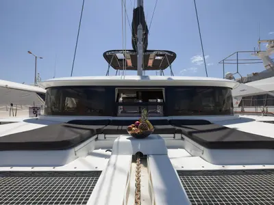 Deck of Zen - Green Wave, a Lagoon 46 catamaran at Athens, Greece