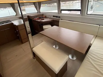 Salon of Zen - Green Wave, a Lagoon 46 catamaran at Athens, Greece