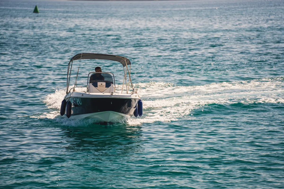 Exterior view of Andromeda, a Gulet Orizzonti Andromeda motorboat at Valbandon, Croatia
