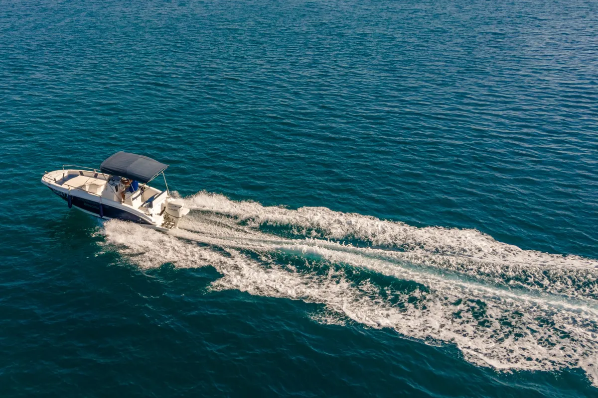 Exterior view of Andromeda, a Gulet Orizzonti Andromeda motorboat at Valbandon, Croatia