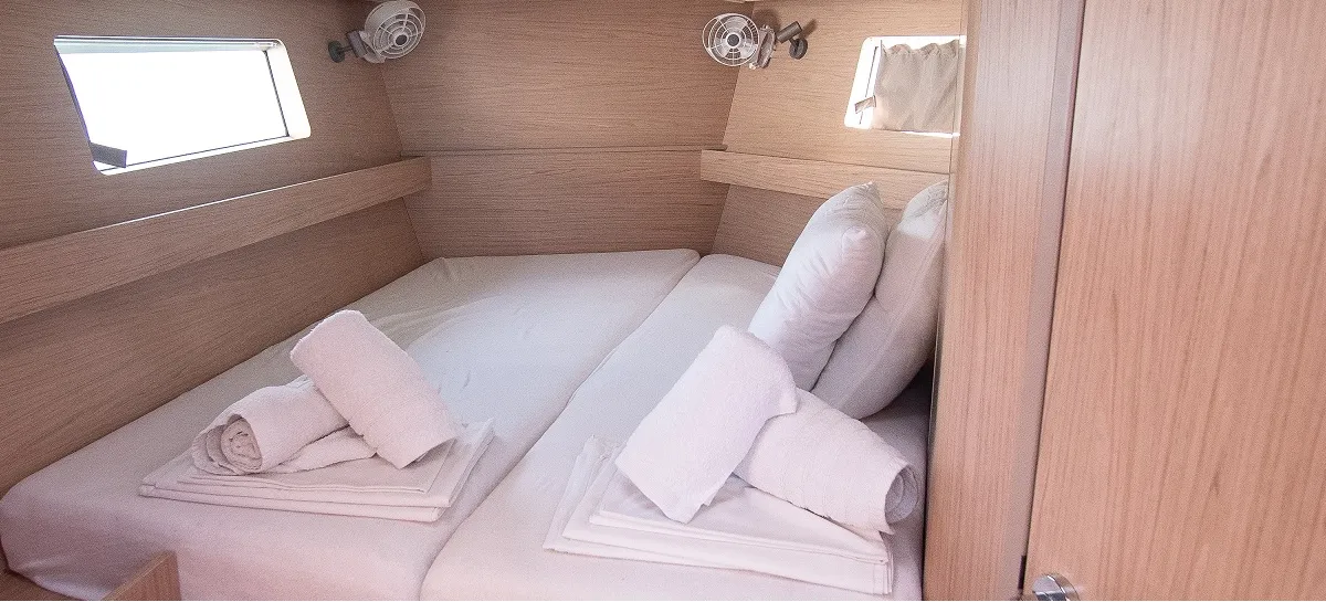 Cabin on Aginor, a Beneteau Oceanis 41.1 sailboat at Municipal Unit of Nea Peramos, Greece