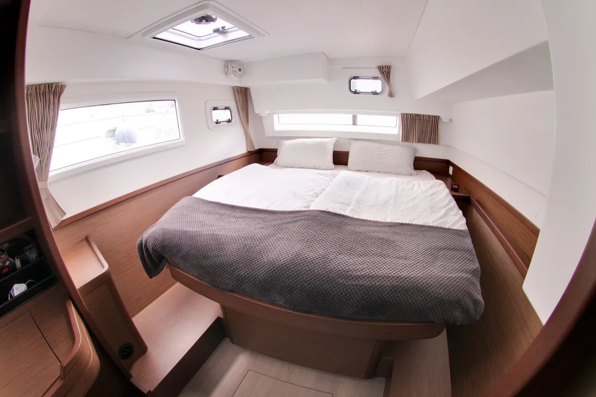Cabin on Titus, a Lagoon 42 OW catamaran at Općina Rogoznica, Croatia