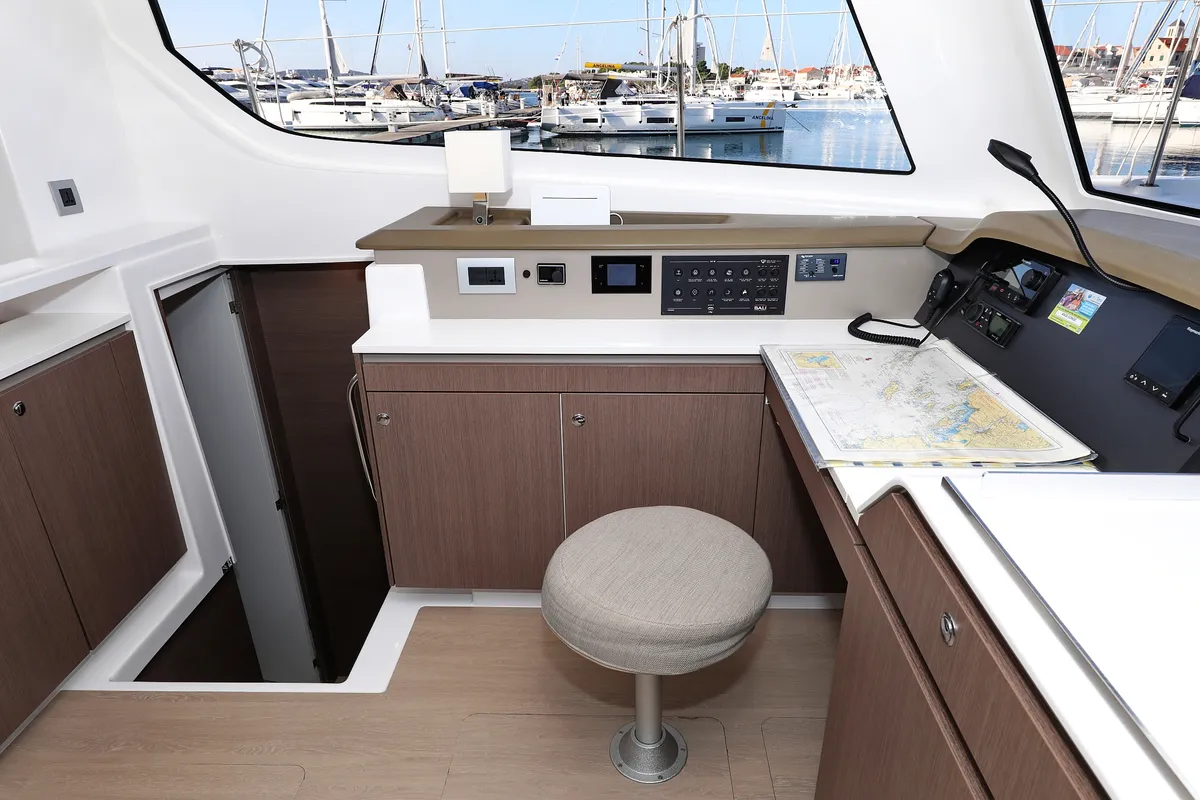 Cabin on Gonggong, a Bali Catspace catamaran at Grad Trogir, Croatia