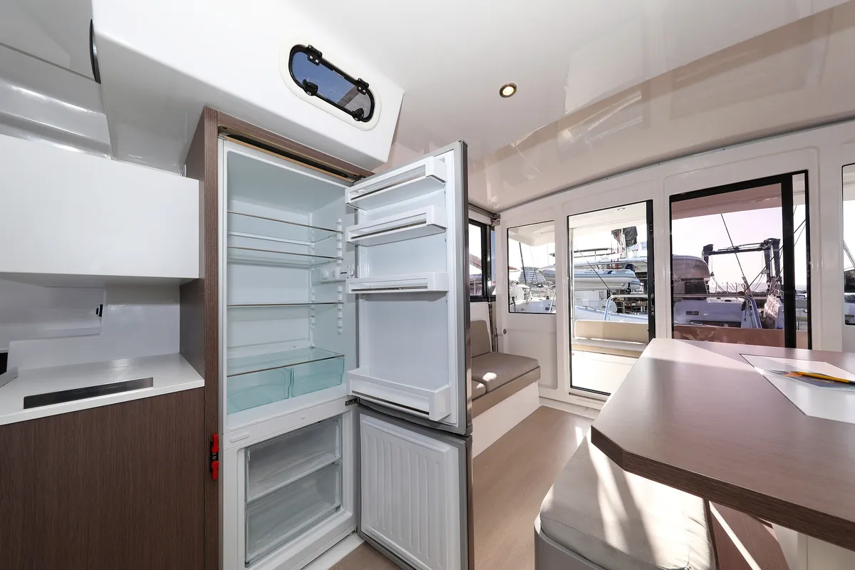 Galley of Gonggong, a Bali Catspace catamaran at Grad Trogir, Croatia