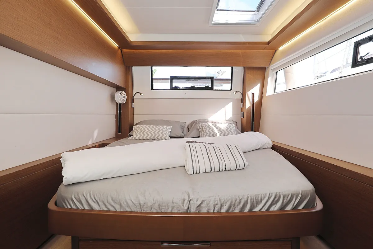 Cabin on UGLY DUCK, a Lagoon 50 catamaran at Sukošan, Croatia