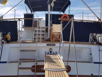 Deck of Sea Lion, a Custom Made Trawler HAMPTON 42 motor yacht at Zadar, Croatia
