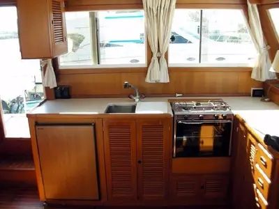 Galley of Sea Lion, a Custom Made Trawler HAMPTON 42 motor yacht at Zadar, Croatia