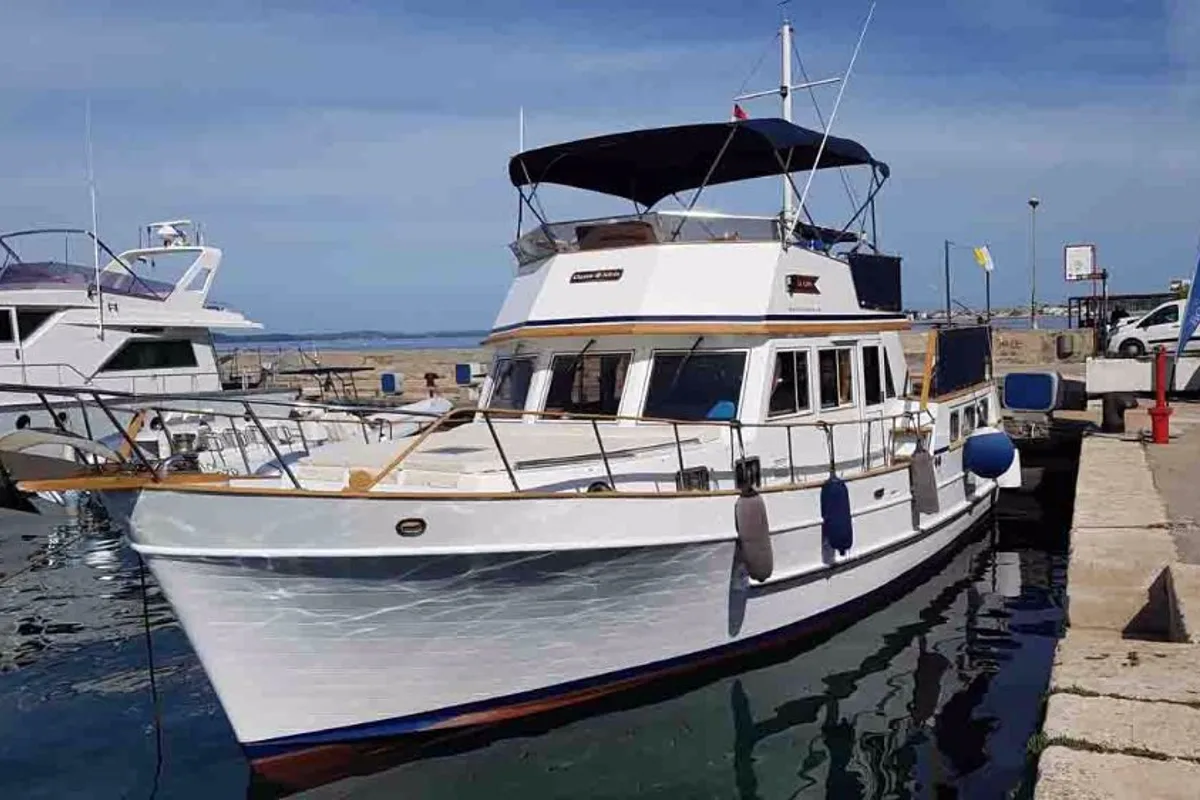 Exterior view of Sea Lion, a Custom Made Trawler HAMPTON 42 motor yacht at Zadar, Croatia