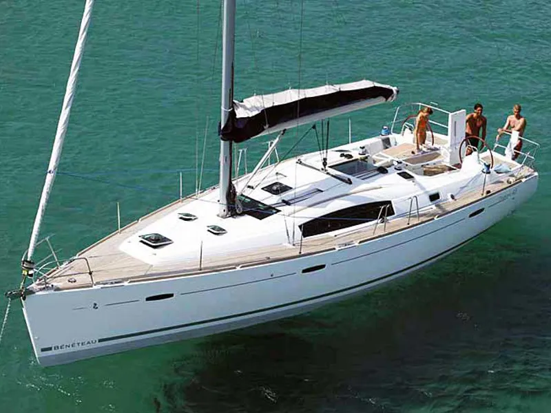 Exterior view of GOODBAR, a Beneteau Oceanis 43 sailboat at Lisbon, Portugal