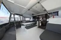 Cockpit of Discordia, a Fountaine Pajot Astrea 42 catamaran at Općina Sukošan, Croatia