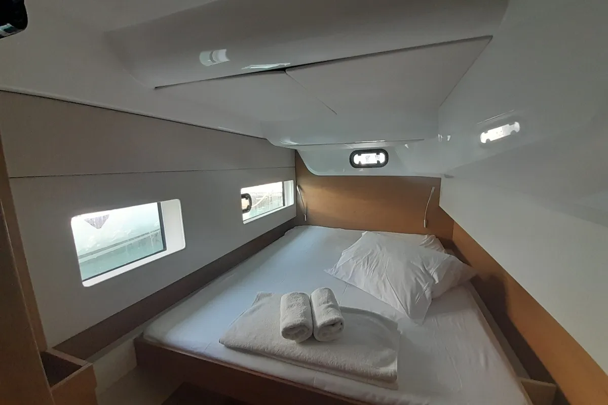 Cabin on Marestrella, a Bali Catspace catamaran at Municipal Unit of Lefkada, Greece