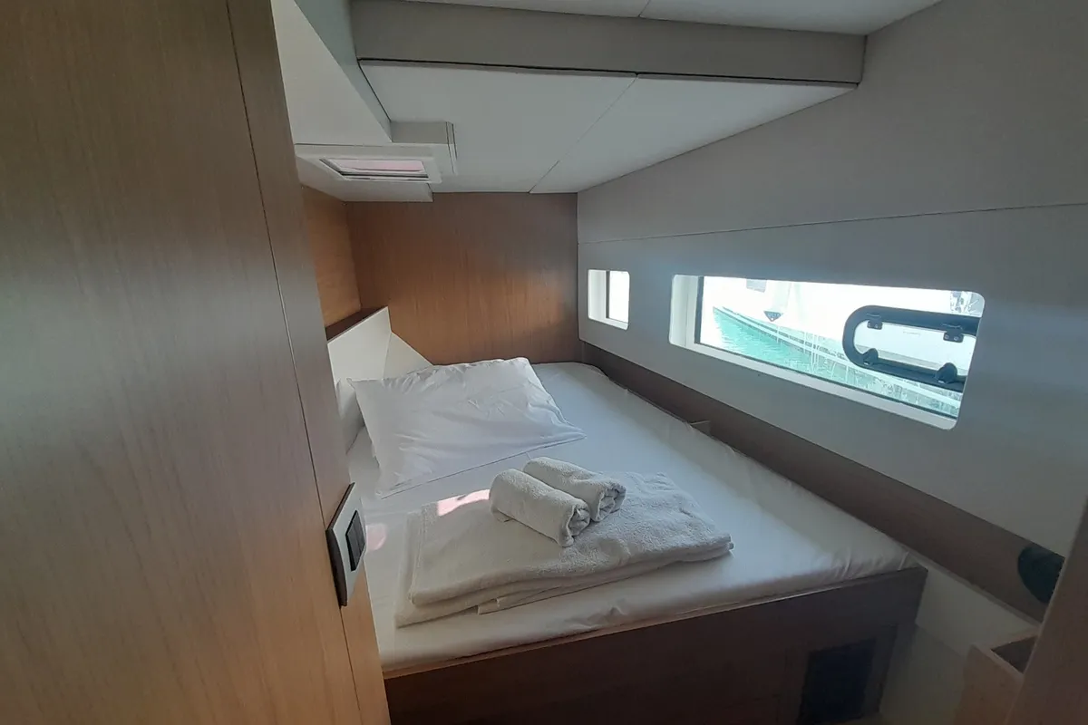 Cabin on Marestrella, a Bali Catspace catamaran at Municipal Unit of Lefkada, Greece