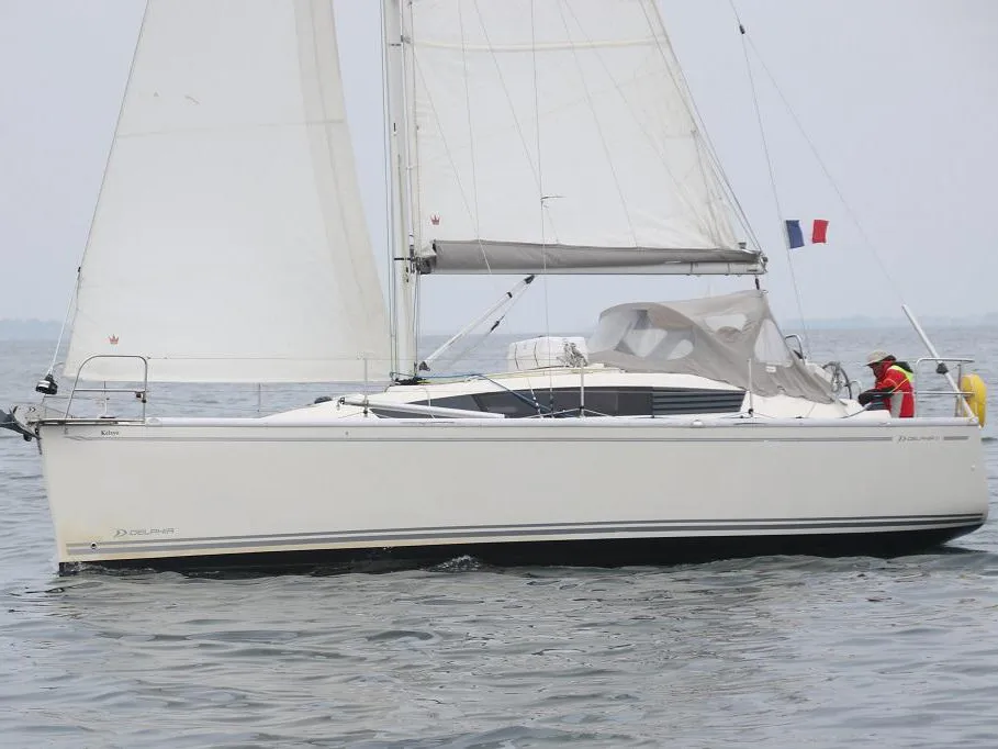 Exterior view of Odysse, a Delphia 31 sailboat at Kerners, France