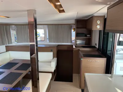 Salon of Diamond Seas, a Lagoon 46 catamaran at Athens, Greece