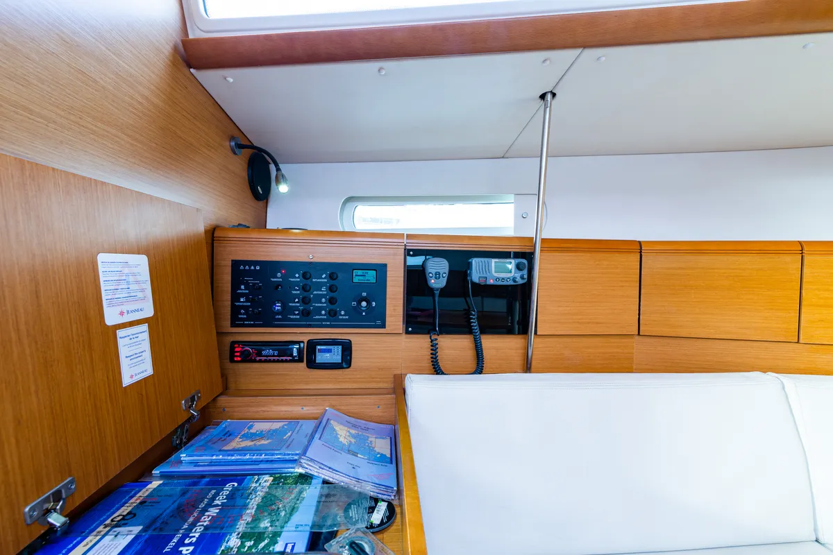 Amor Fati, a Jeanneau Sun Odyssey 379 sailboat at Municipal Unit of Lefkada, Greece