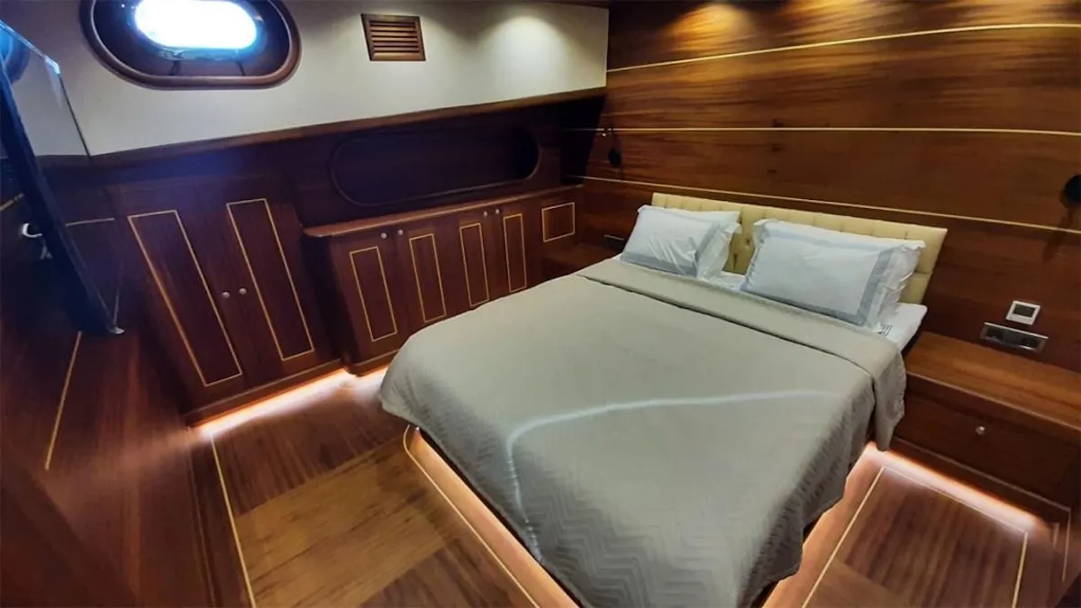 Cabin on Gulet Custom built 183, a sailboat at Bodrum, Turkey